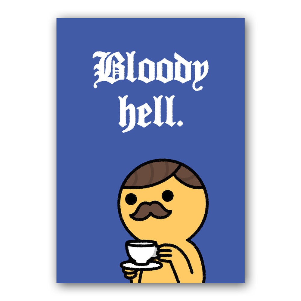 Postcard: "Bloody Hell"