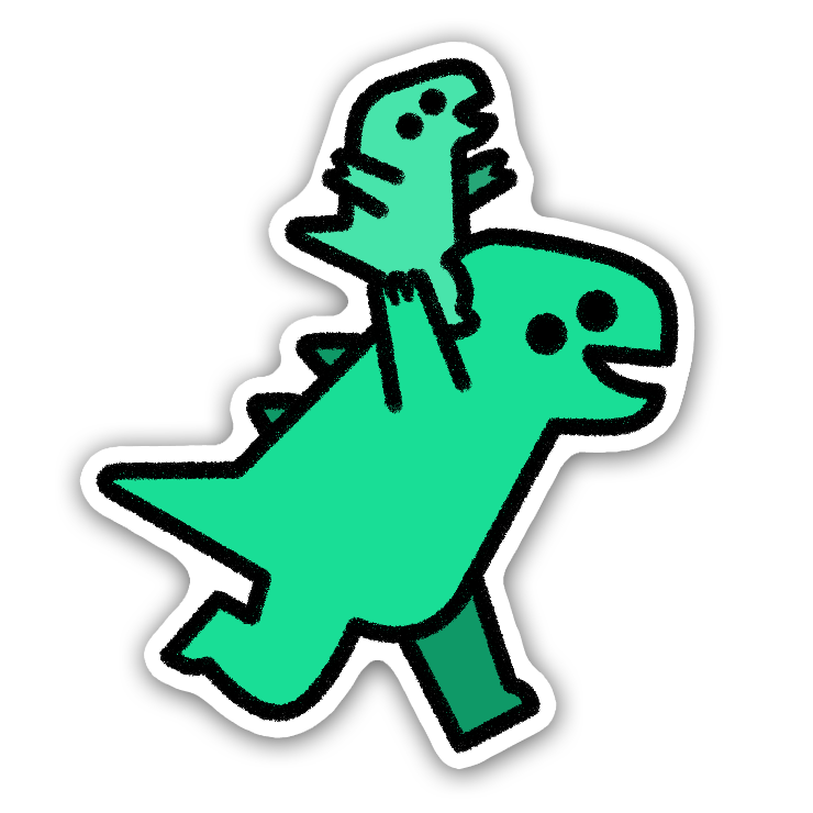 Dino Sticker