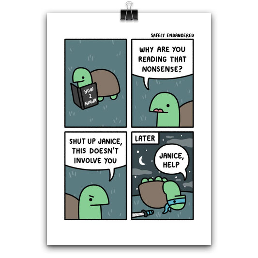 Print: "Ninja Turtle"