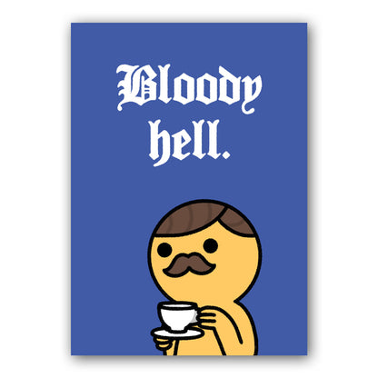 Postcard: "Bloody Hell"
