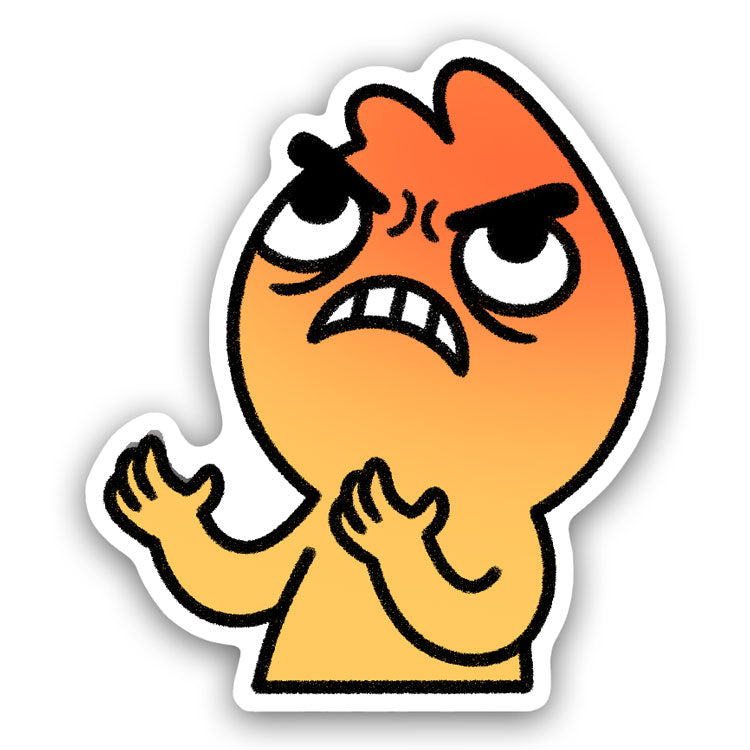 Sticker: "Angry"