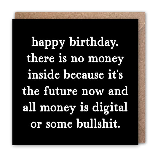Greeting Card: "No money"