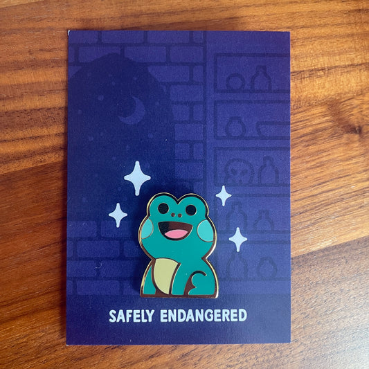 Hard Enamel Frog Pin