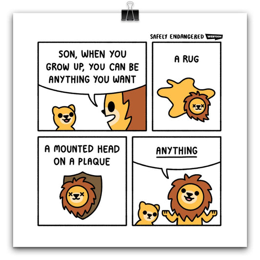 Print: "Lion Cub"